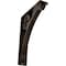 Ekena Millwork Crawley Wrought Iron Bracket, (Triple center brace), Antiqued Bronze 2"W x 7 1/2"D x 10"H BKTM02X07X10TCRABZ - alternate 1